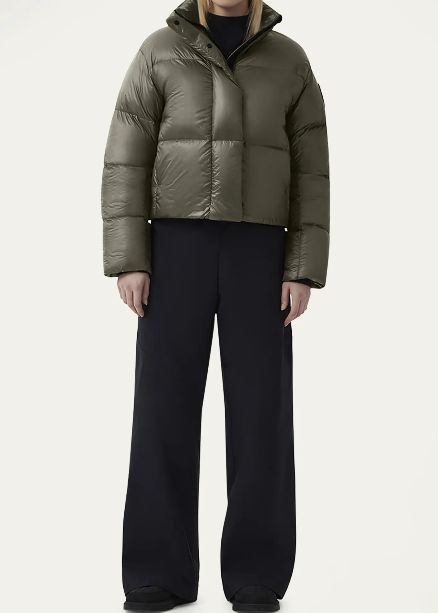 Canada GooseCypress Cropped Puffer Black Label