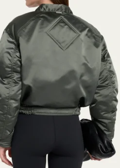 Canada GooseJade Down Satin Bomber Jacket