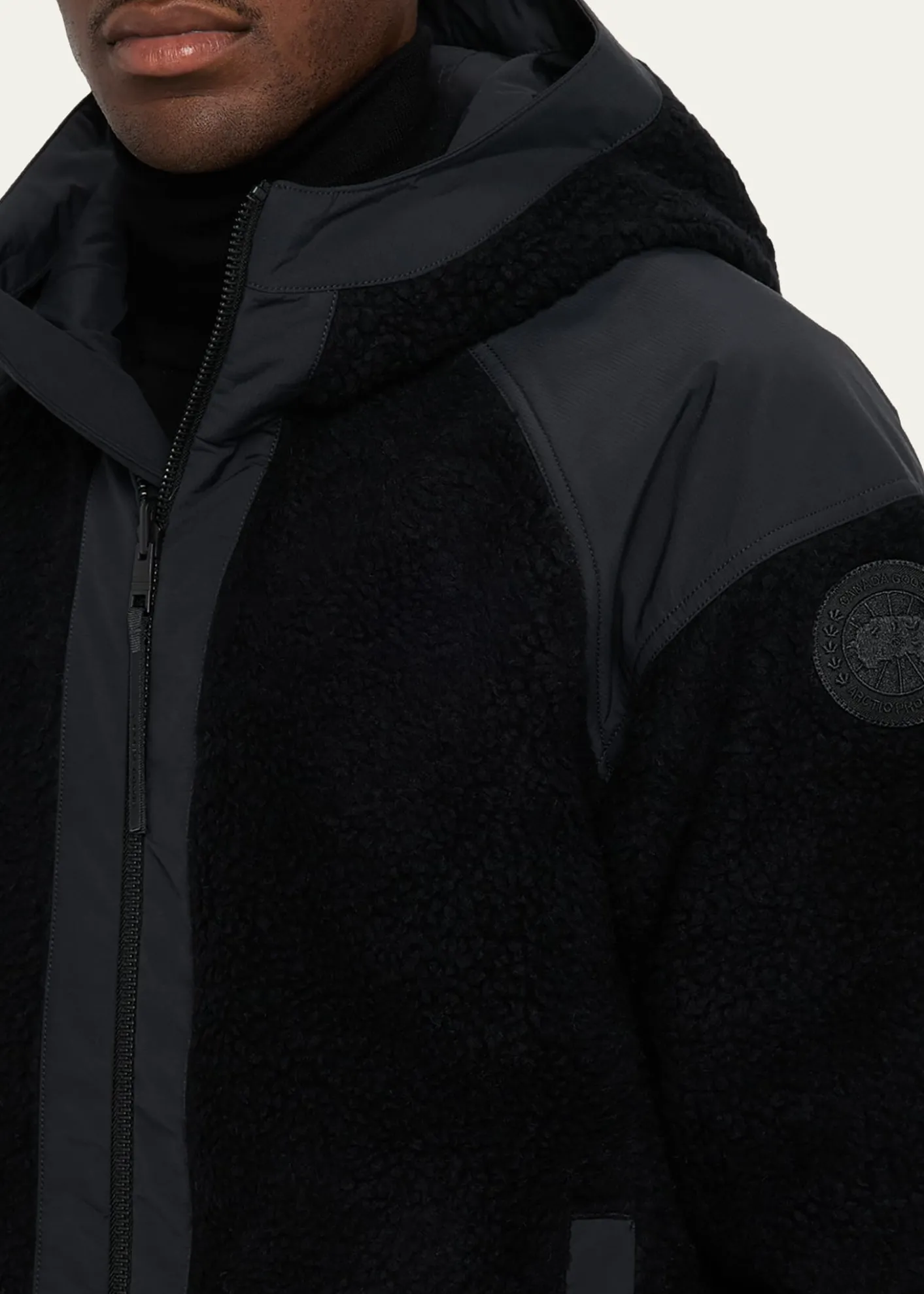 Canada GooseMen's Alberni Reversible Fleece Hooded Bomber Jacket