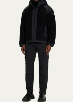 Canada GooseMen's Alberni Reversible Fleece Hooded Bomber Jacket