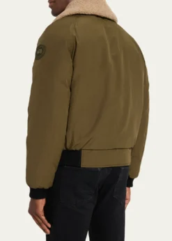Canada GooseMen's Chilliwack Fleece-Collar Down Bomber Jacket