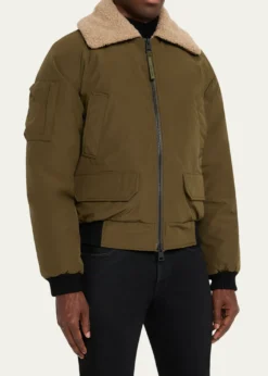 Canada GooseMen's Chilliwack Fleece-Collar Down Bomber Jacket