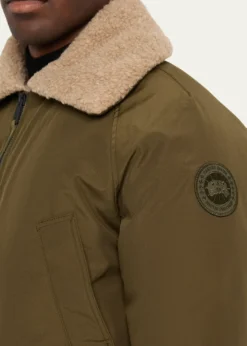 Canada GooseMen's Chilliwack Fleece-Collar Down Bomber Jacket
