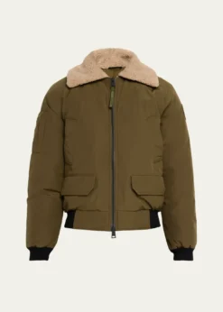 Canada GooseMen's Chilliwack Fleece-Collar Down Bomber Jacket