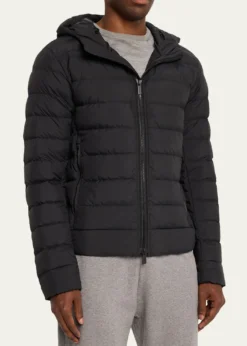 Canada GooseMen's Crofton Packable Quilted Matte Ripstop Hoodie