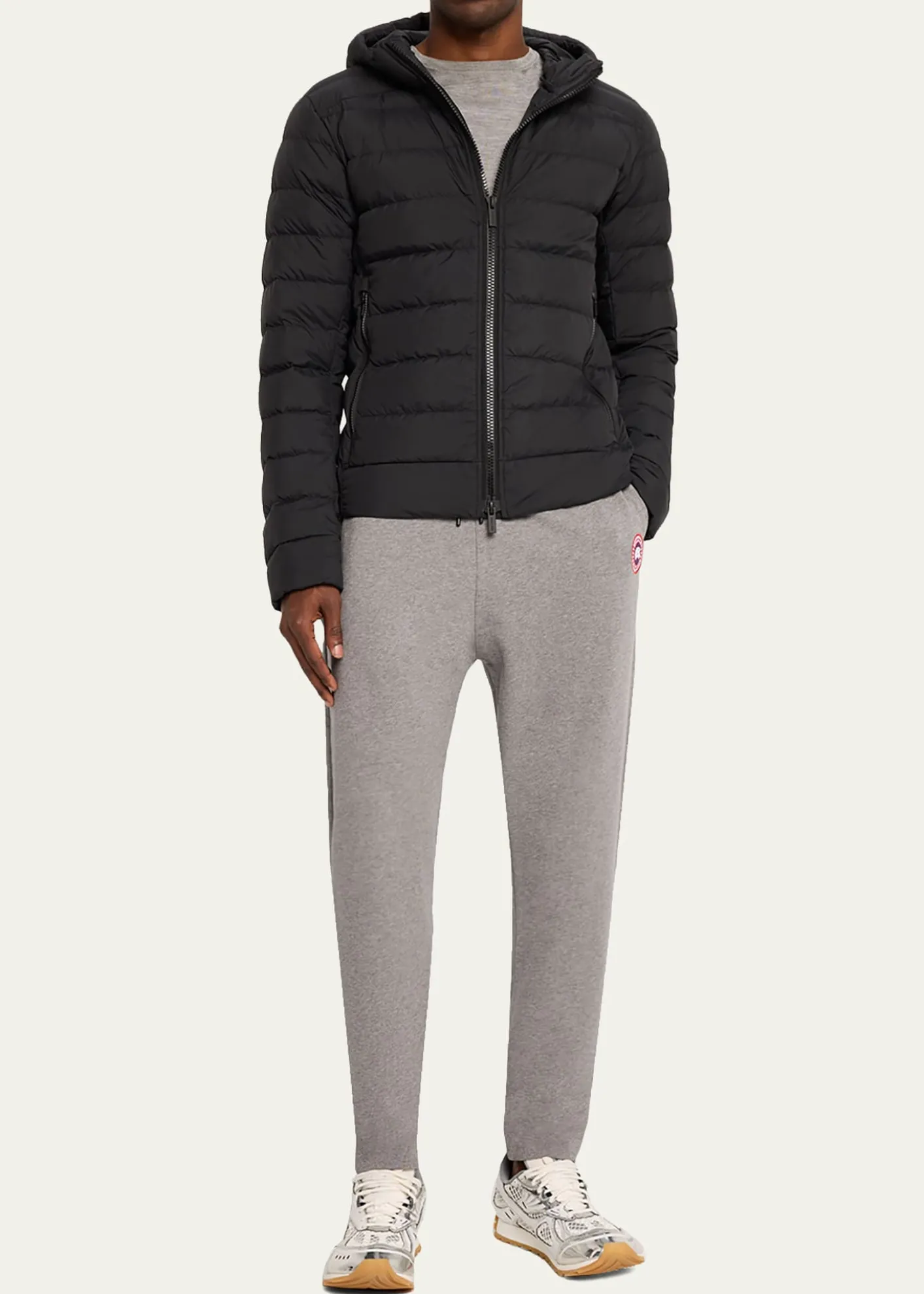 Canada GooseMen's Crofton Packable Quilted Matte Ripstop Hoodie