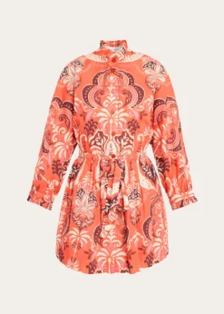 Cara CaraBeatrice Printed Mini Shirtdress