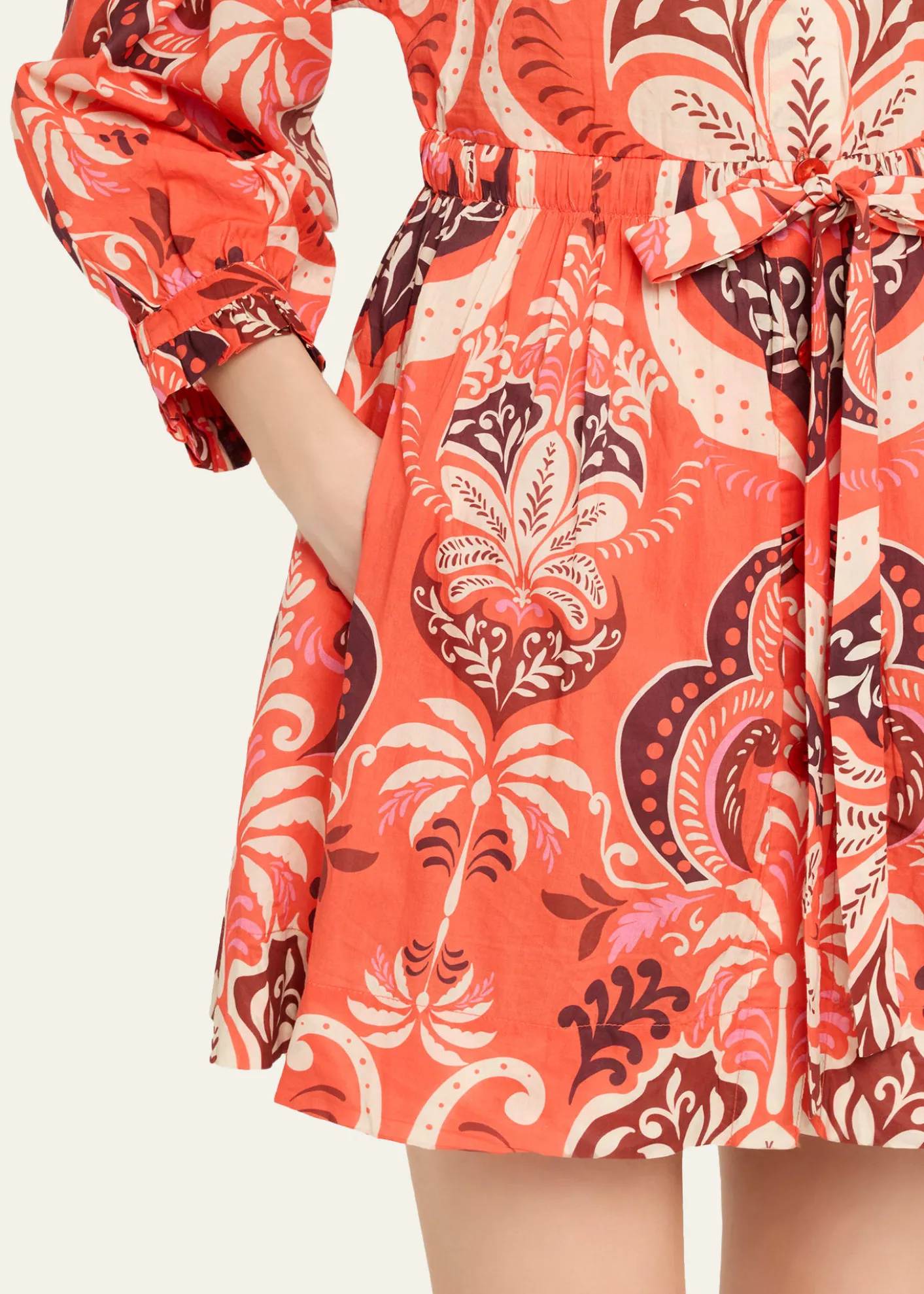 Cara CaraBeatrice Printed Mini Shirtdress