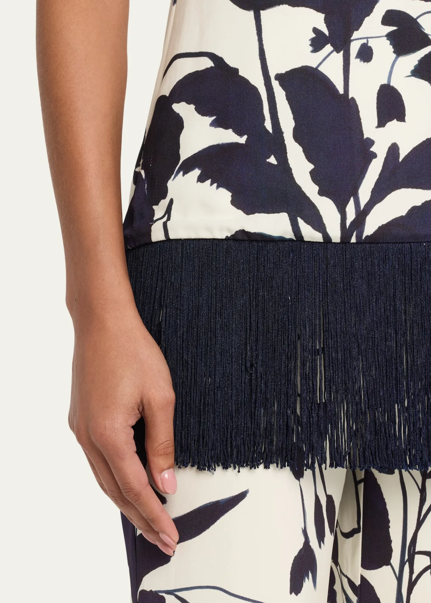 Cara CaraBenita Strapless Fringe Top