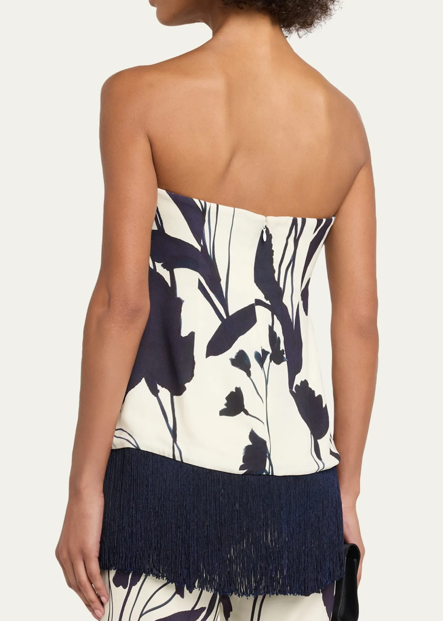 Cara CaraBenita Strapless Fringe Top