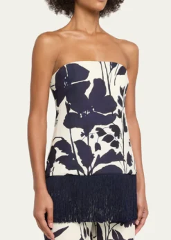 Cara CaraBenita Strapless Fringe Top