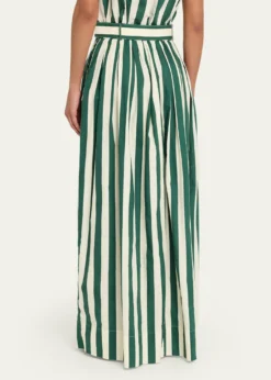 Cara CaraGreenfield Belted Cotton Maxi Skirt