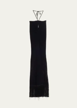 Cara CaraHawthorn Fringe Halter Dress