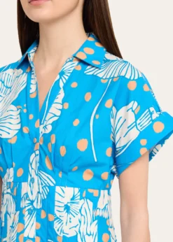 Cara CaraNash Printed Button-Front Mini Dress