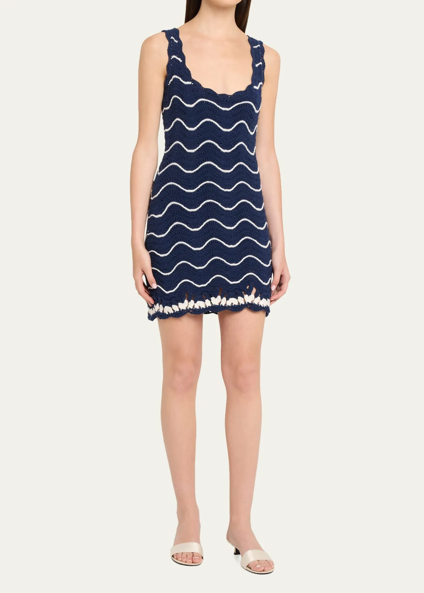 Cara CaraOrel Crochet Mini Dress