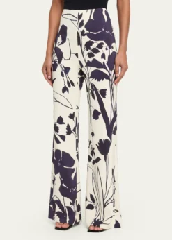 Cara CaraPisa Printed Flare Pants