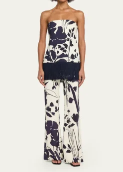 Cara CaraPisa Printed Flare Pants