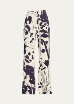 Cara CaraPisa Printed Flare Pants