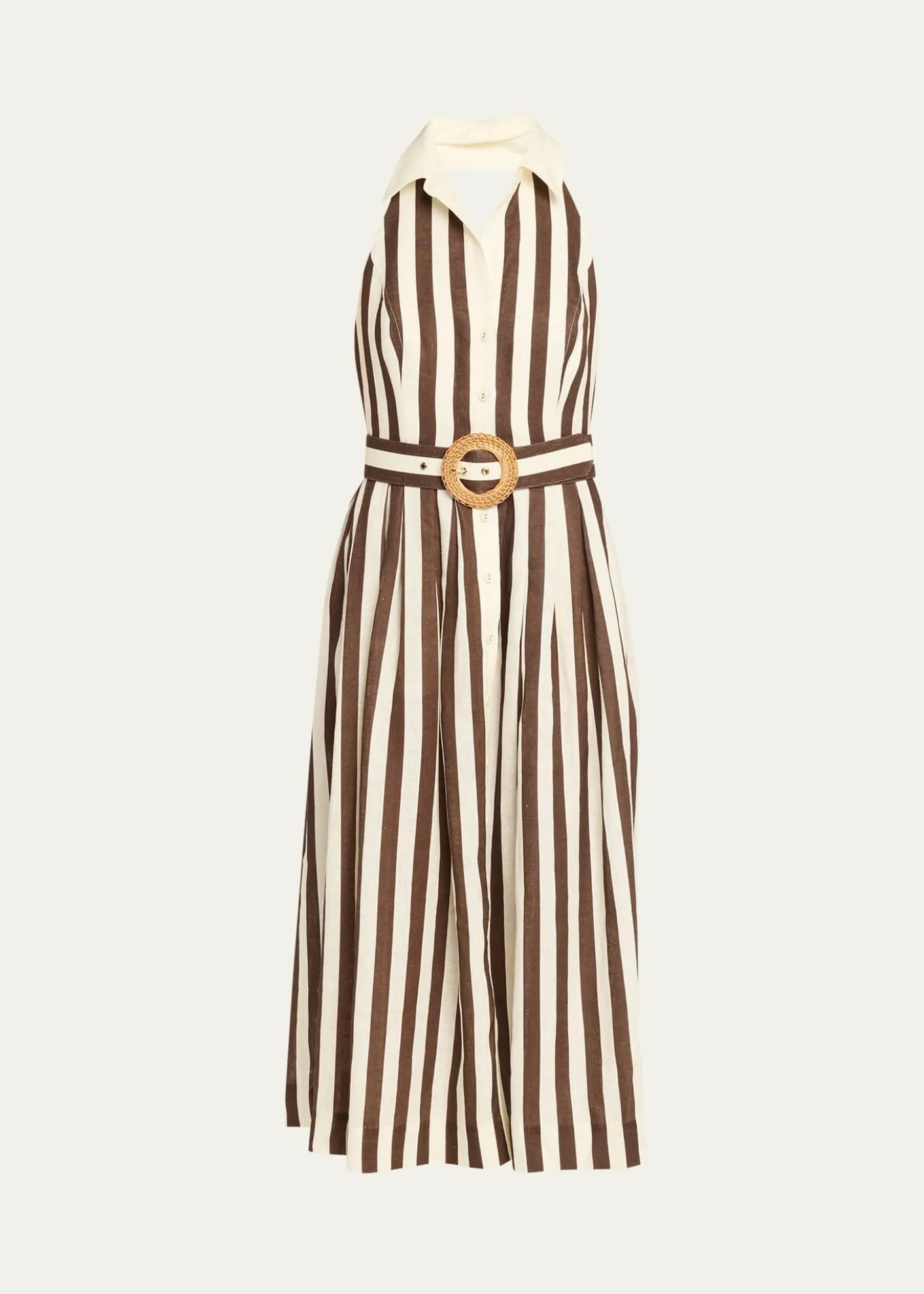 Cara CaraQuentin Belted Halter Midi Dress