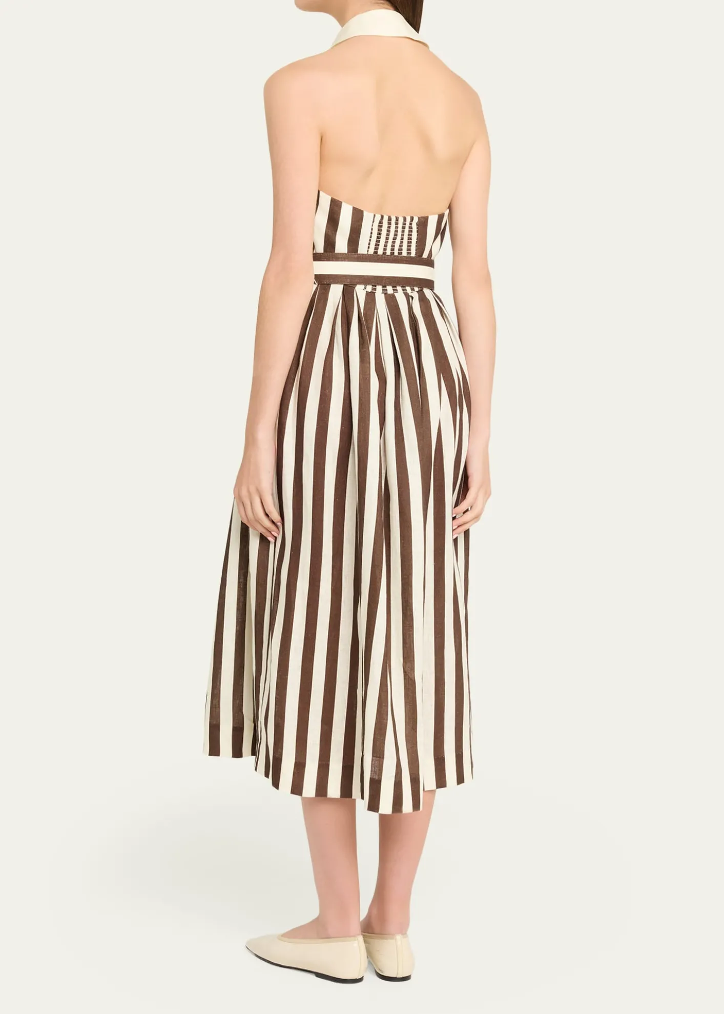 Cara CaraQuentin Belted Halter Midi Dress