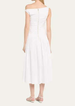 Cara CaraZora A-Line Poplin Midi Dress