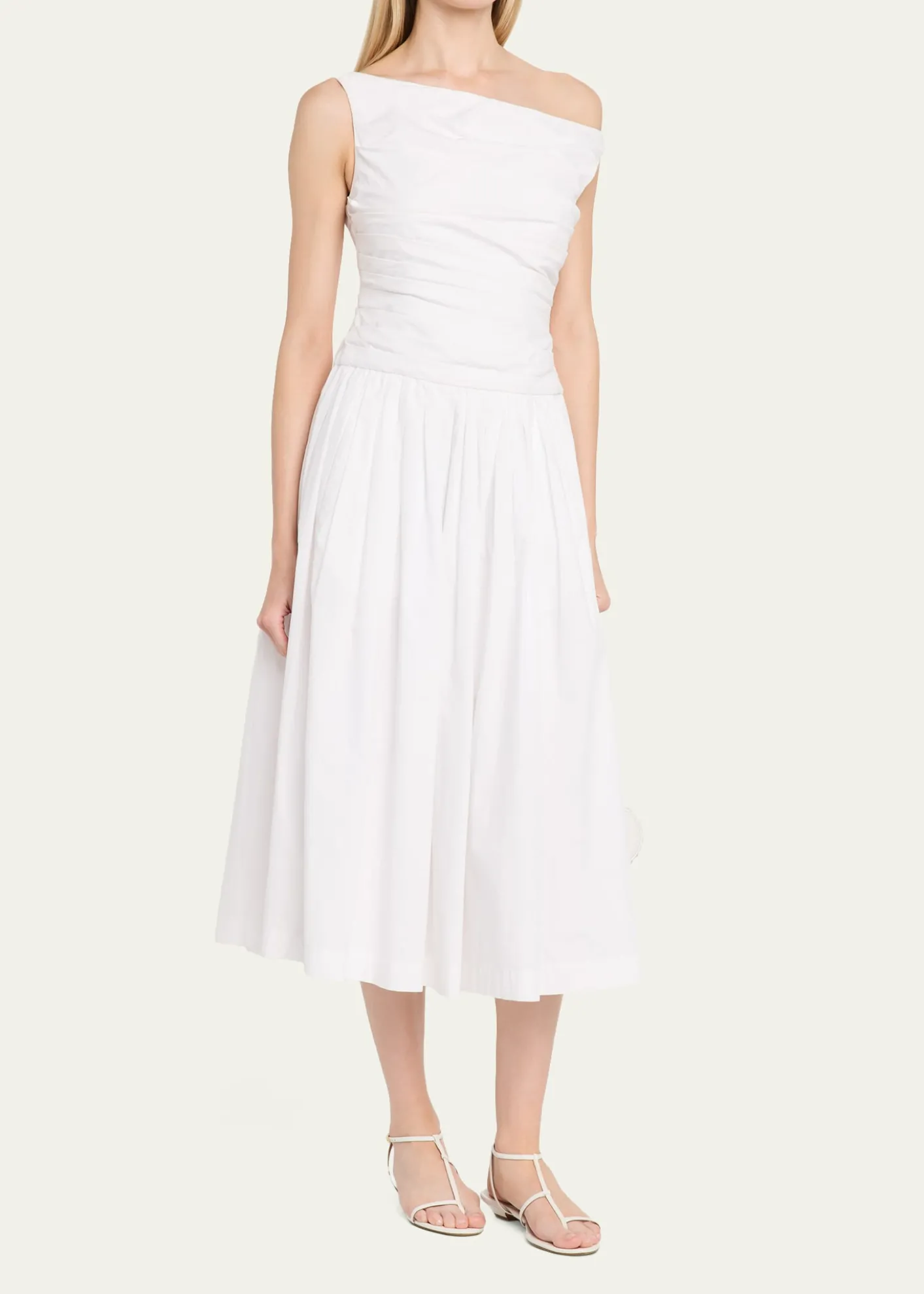 Cara CaraZora A-Line Poplin Midi Dress