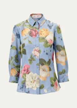 Carolina HerreraAna Floral Button-Down Shirt