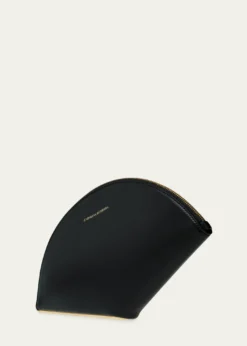 Carolina HerreraConsuelo Fan-Shaped Leather Clutch Bag