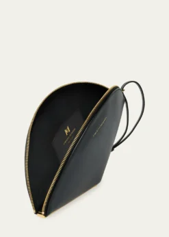 Carolina HerreraConsuelo Fan-Shaped Leather Clutch Bag