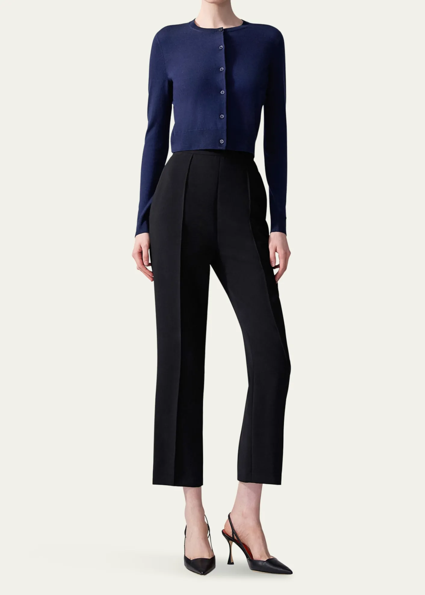 Carolina HerreraCrew-Neck Wool Cardigan