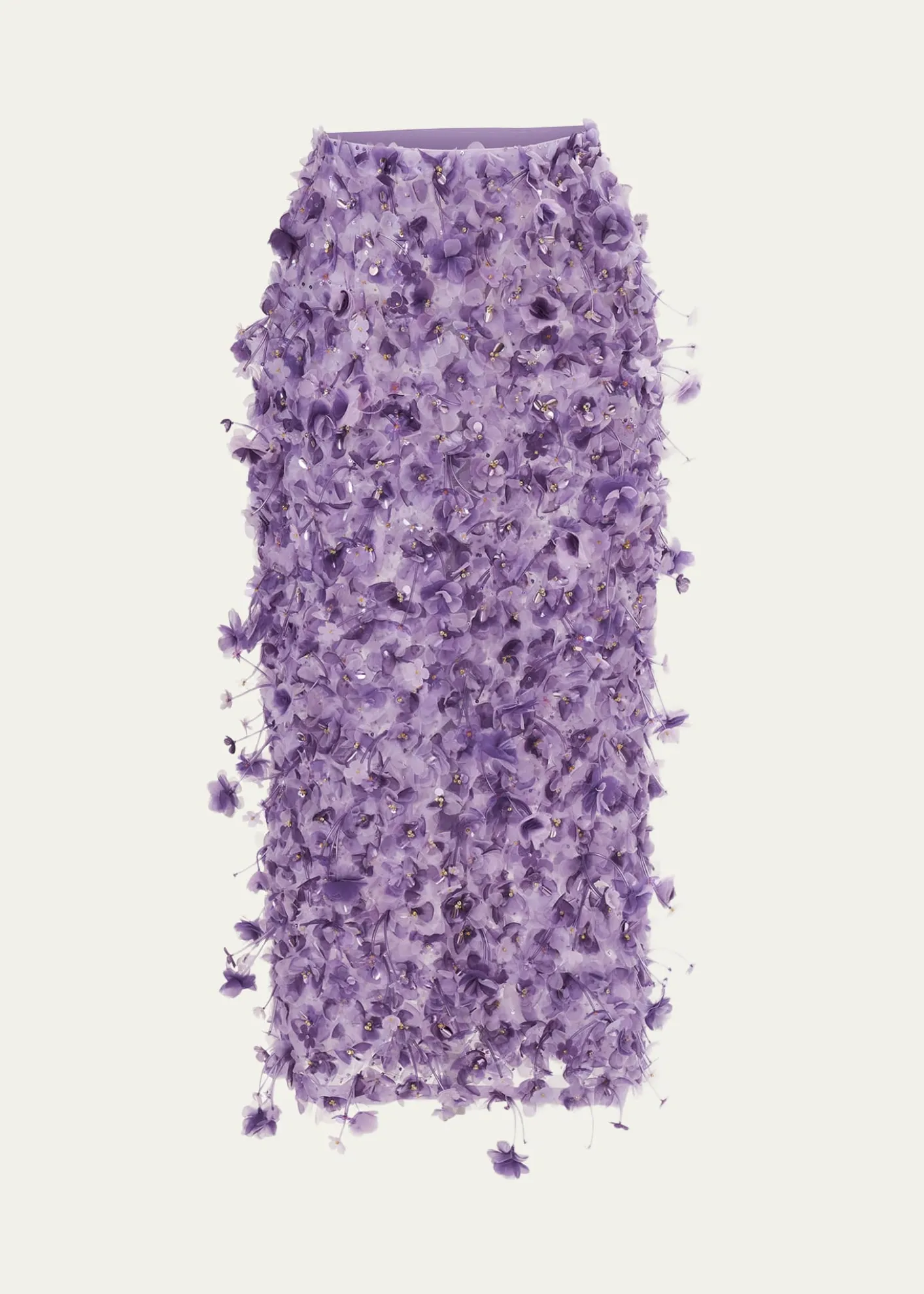 Carolina Herrera3D Floral Embellished Pencil Skirt