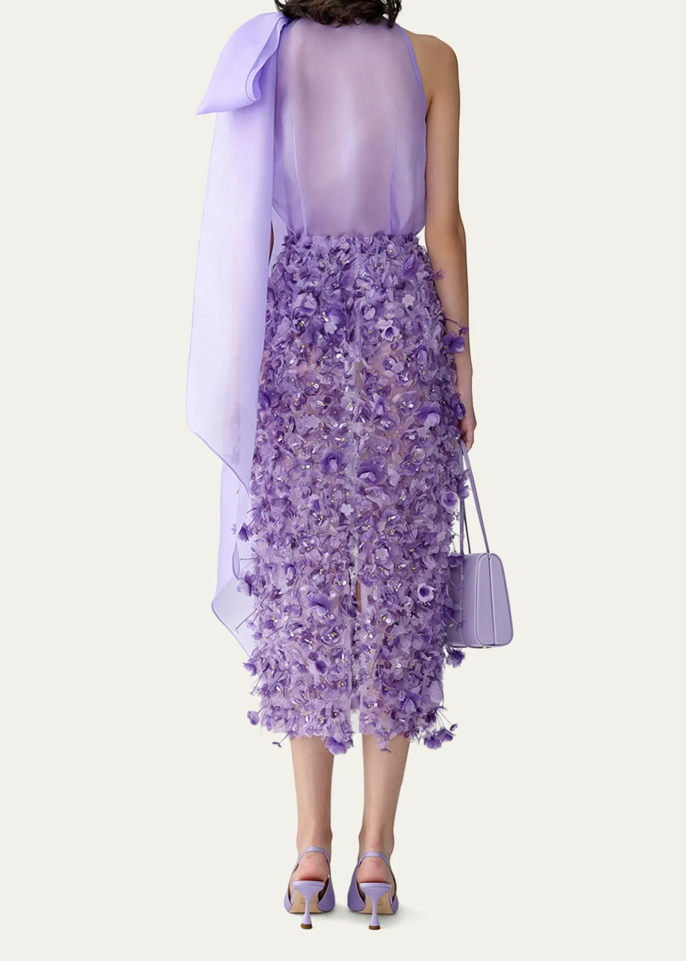 Carolina Herrera3D Floral Embellished Pencil Skirt