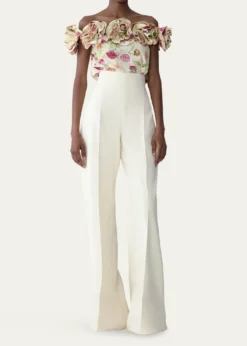 Carolina HerreraDiane High-Rise Wool Wide-Leg Pants