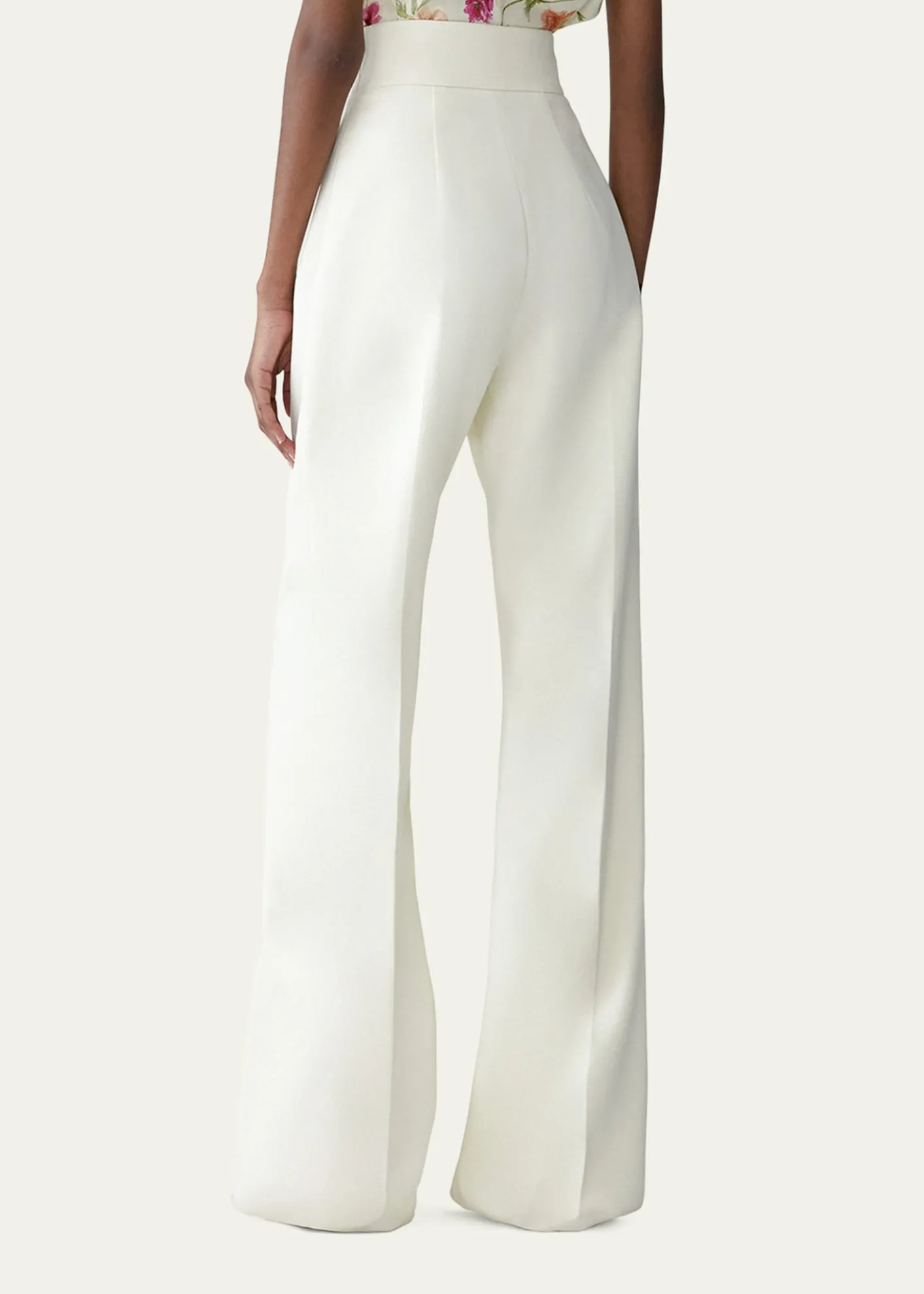 Carolina HerreraDiane High-Rise Wool Wide-Leg Pants