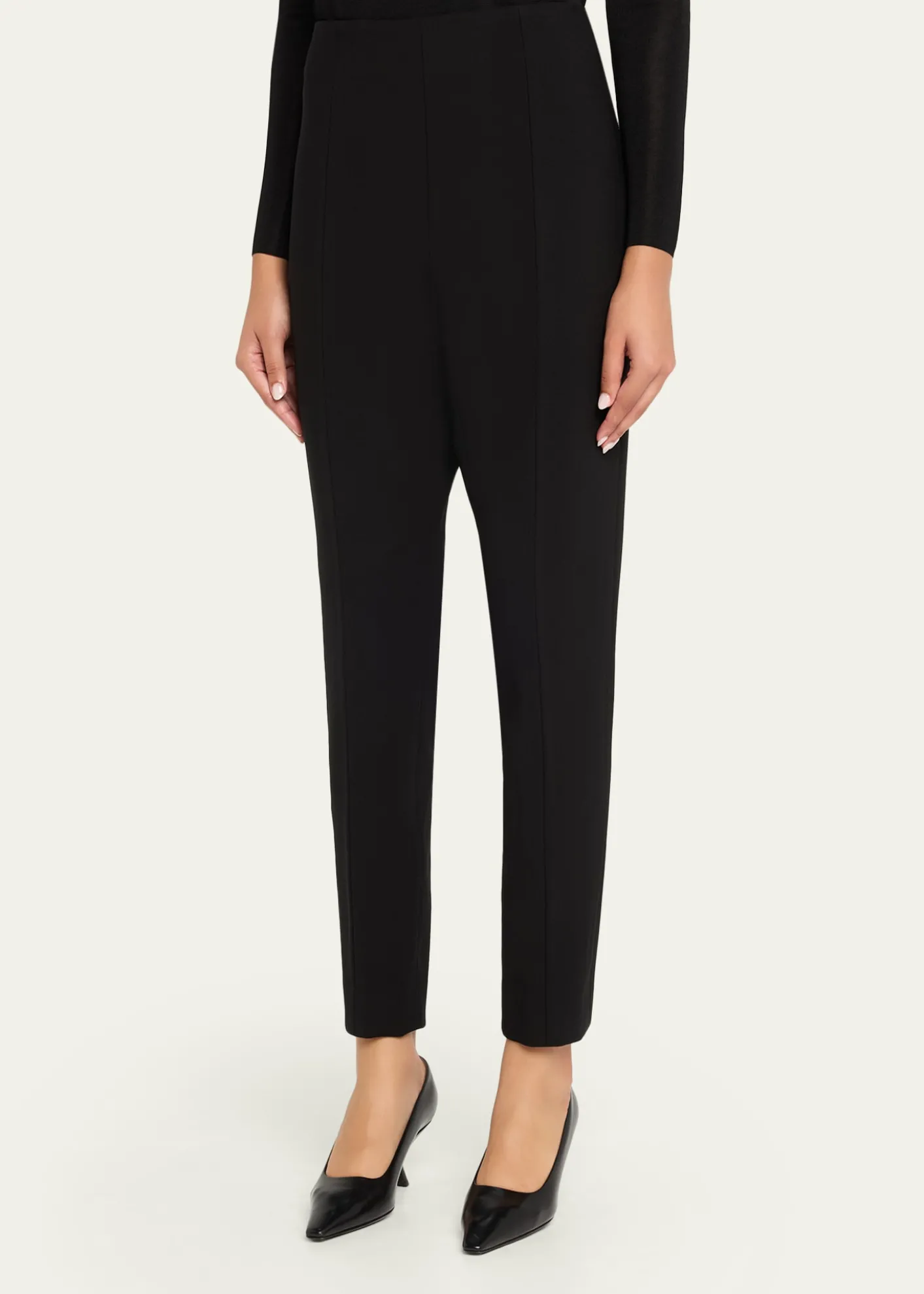 Carolina HerreraEmilie Seamed Skinny-Leg Ankle Pants