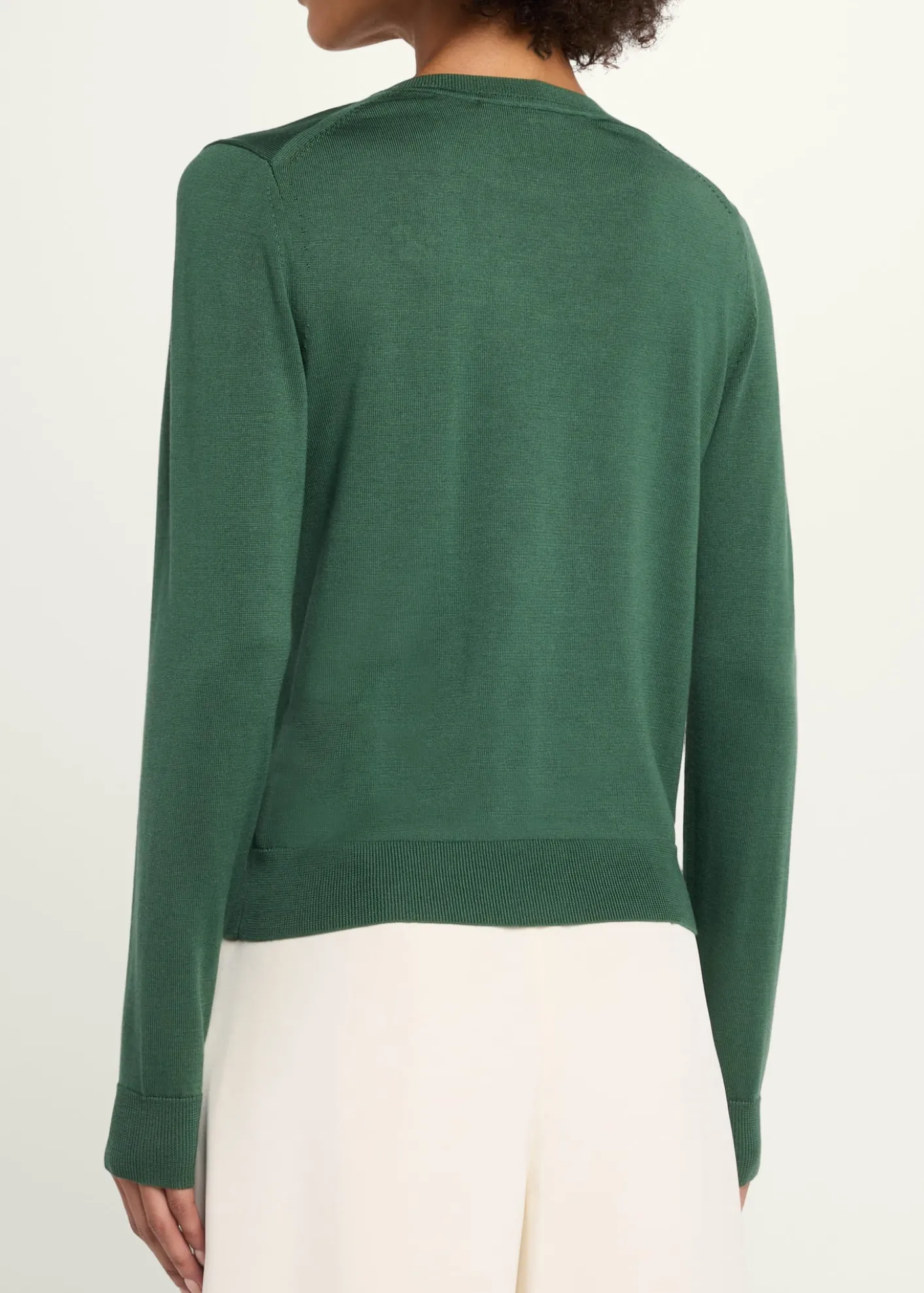 Carolina HerreraFloral Embroidered Silk-Cotton Crewneck Sweater