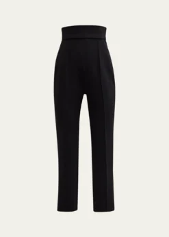 Carolina HerreraHigh-Rise Skinny-Leg Ankle Crepe Pants
