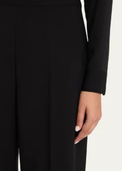 Carolina HerreraHigh-Rise Wide-Leg Wool Pants