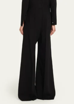 Carolina HerreraHigh-Rise Wide-Leg Wool Pants