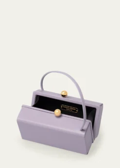 Carolina HerreraMimi Kiss-Lock Leather Top-Handle Bag