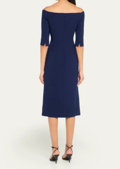 Carolina HerreraOff-Shoulder Midi Dress