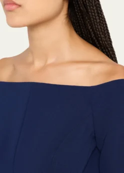 Carolina HerreraOff-Shoulder Midi Dress