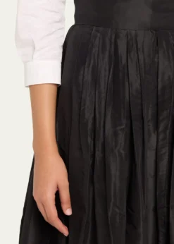 Carolina HerreraPleated Silk Ball Skirt