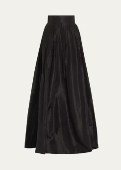 Carolina HerreraPleated Silk Ball Skirt