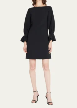 Carolina HerreraRuffle-Cuff Shift Dress