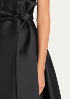 Carolina HerreraSatin V-Neck Gown
