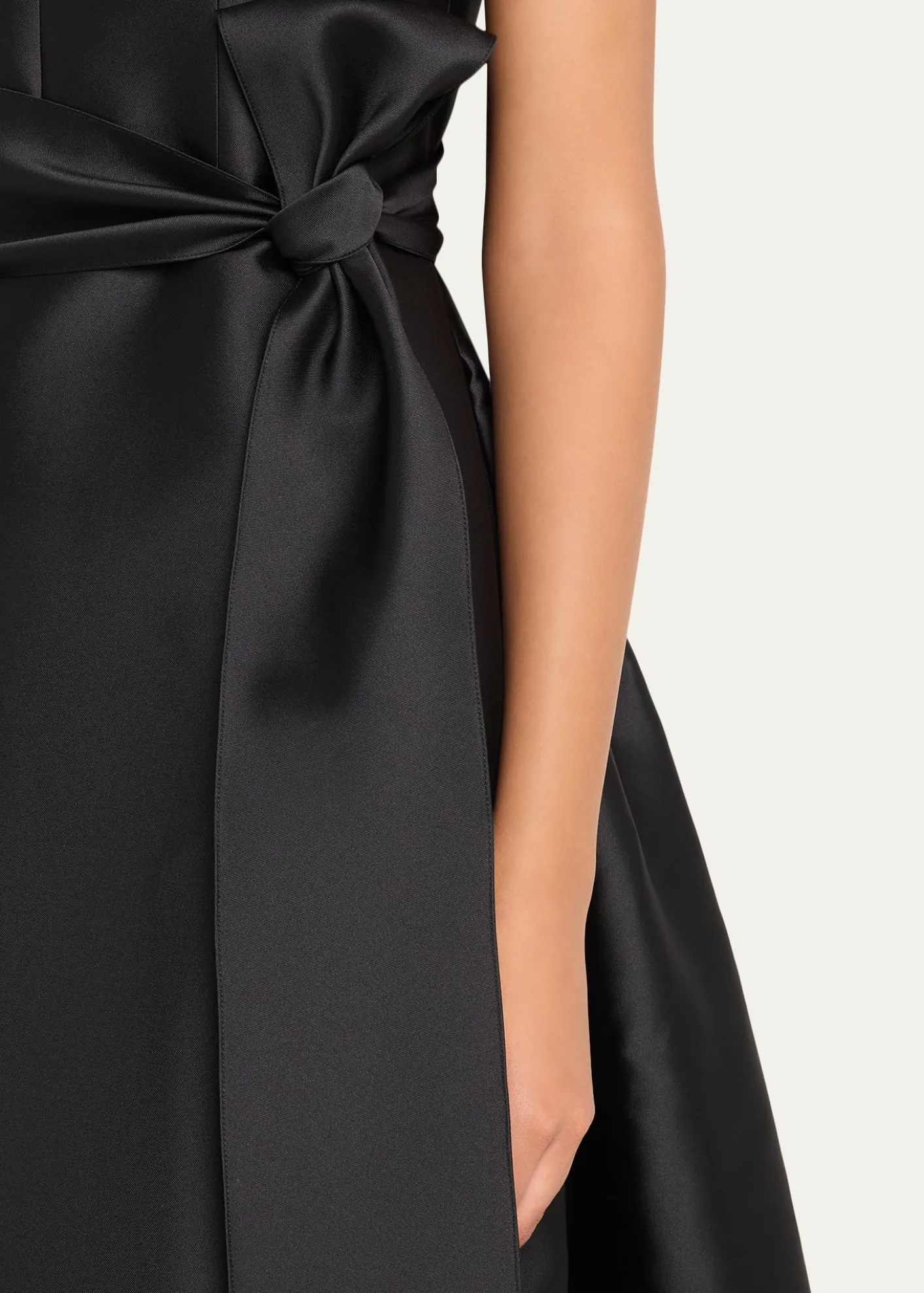 Carolina HerreraSatin V-Neck Gown