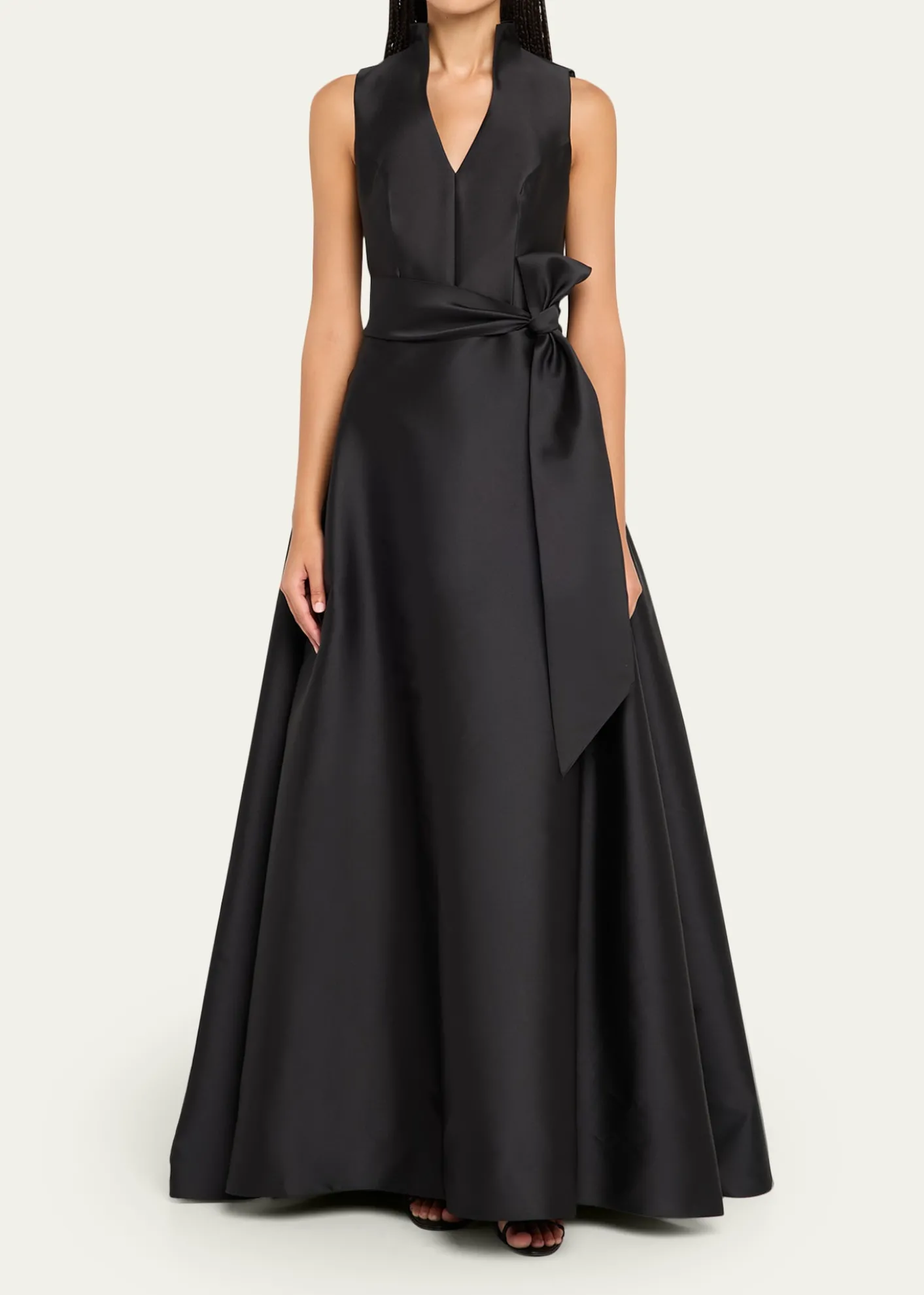 Carolina HerreraSatin V-Neck Gown