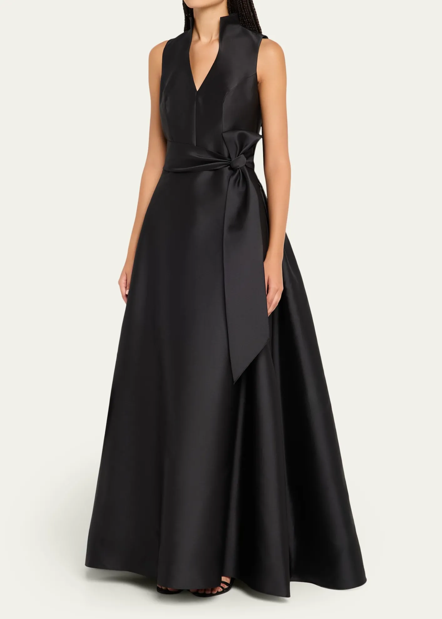Carolina HerreraSatin V-Neck Gown