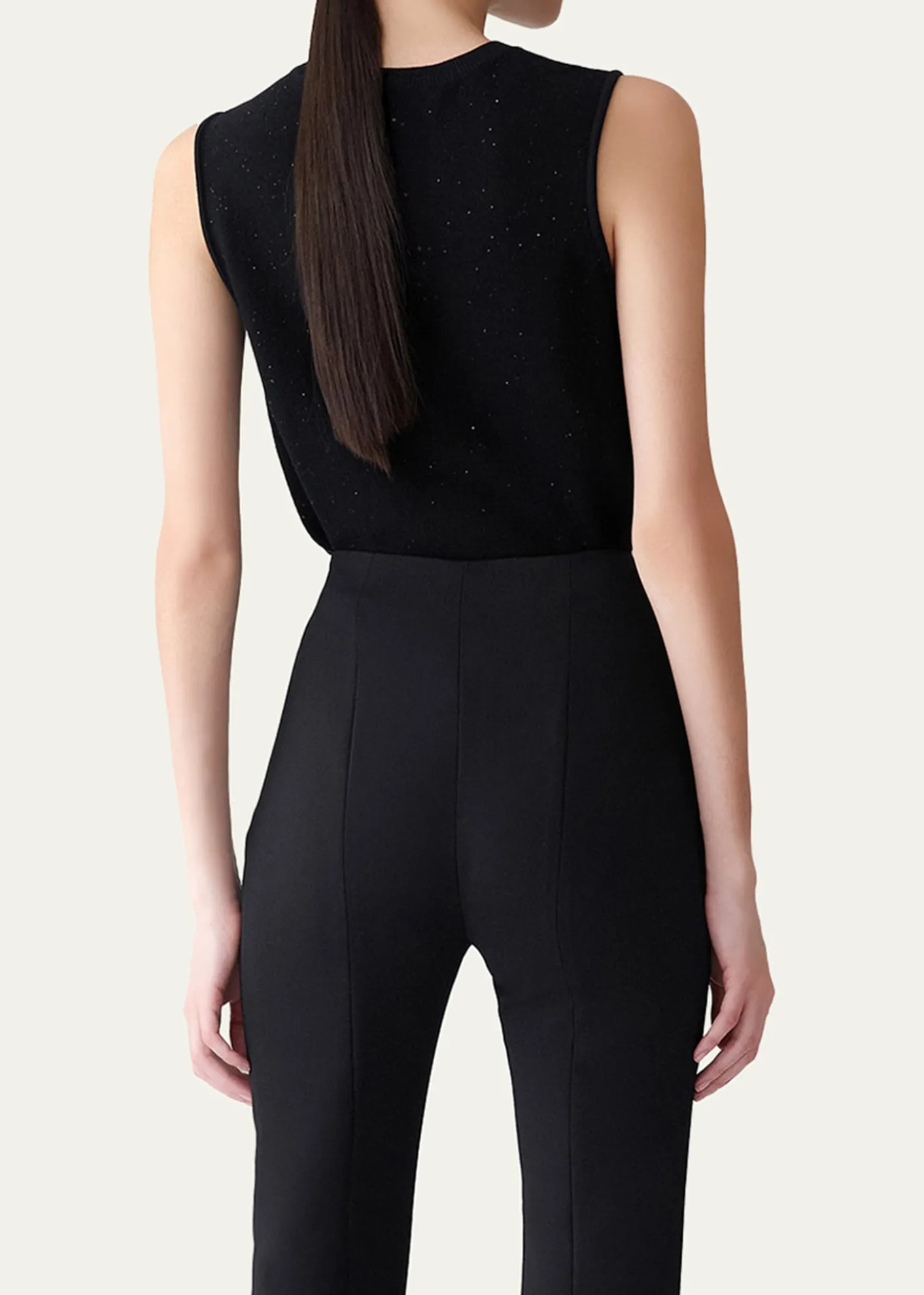 Carolina HerreraSequined Wool-Blended Tank Top